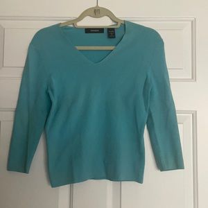 Express V Neck Quarter Sleeve Sweater